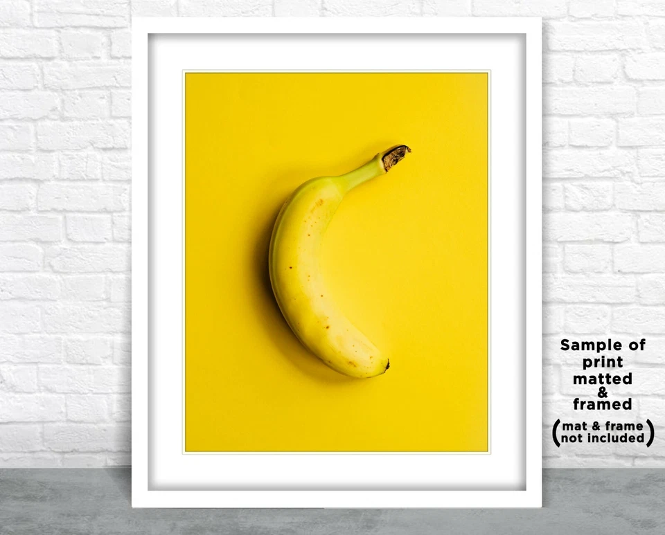 BANANA FRUIT Photo Picture Print KITCHEN YELLOW HOME DECOR Wall Art 8x10 11x14 - Image 2 of 2