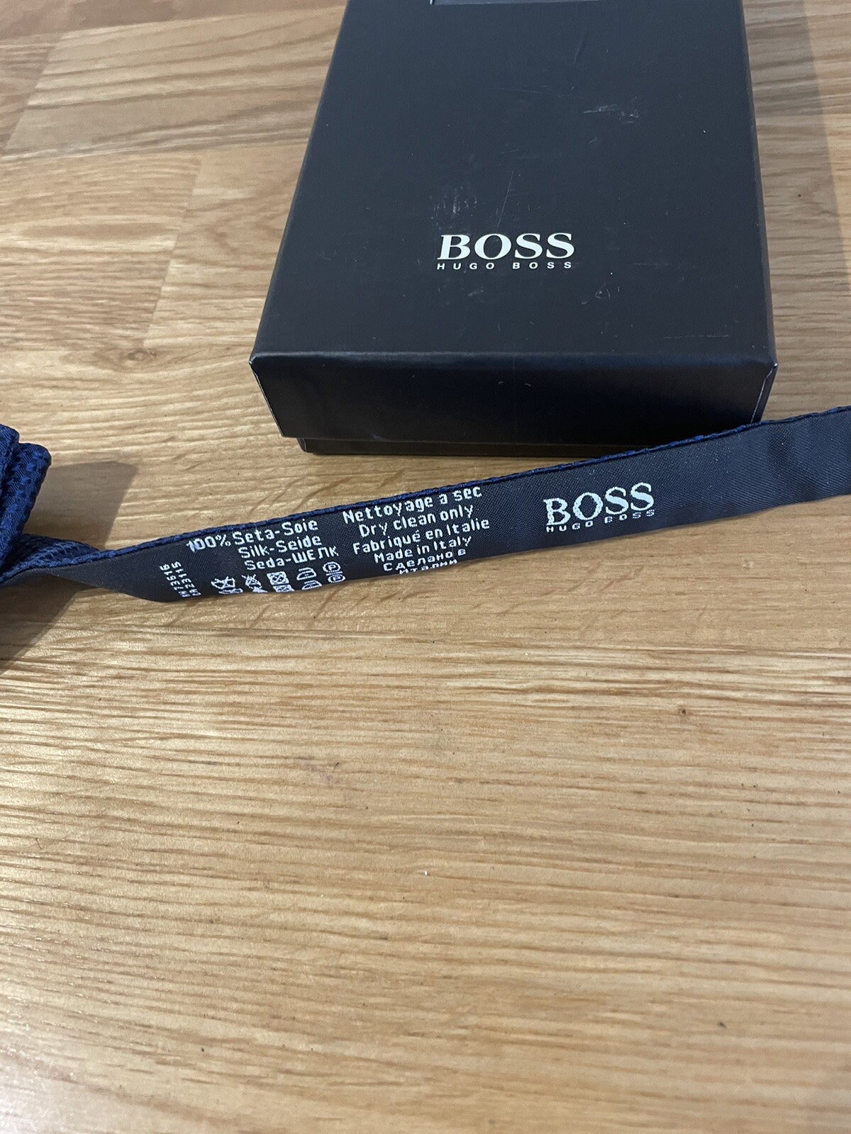 Hugo Boss Bow Tie Navy Brand New In Box Formal Suit Dress Wedding Party image 4