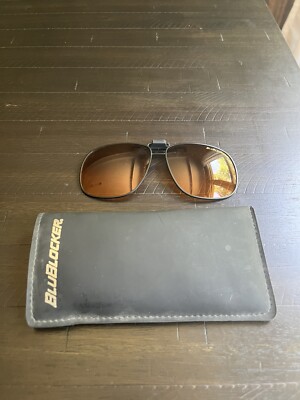 Vintage BluBlocker Clip Sunglasses w/case