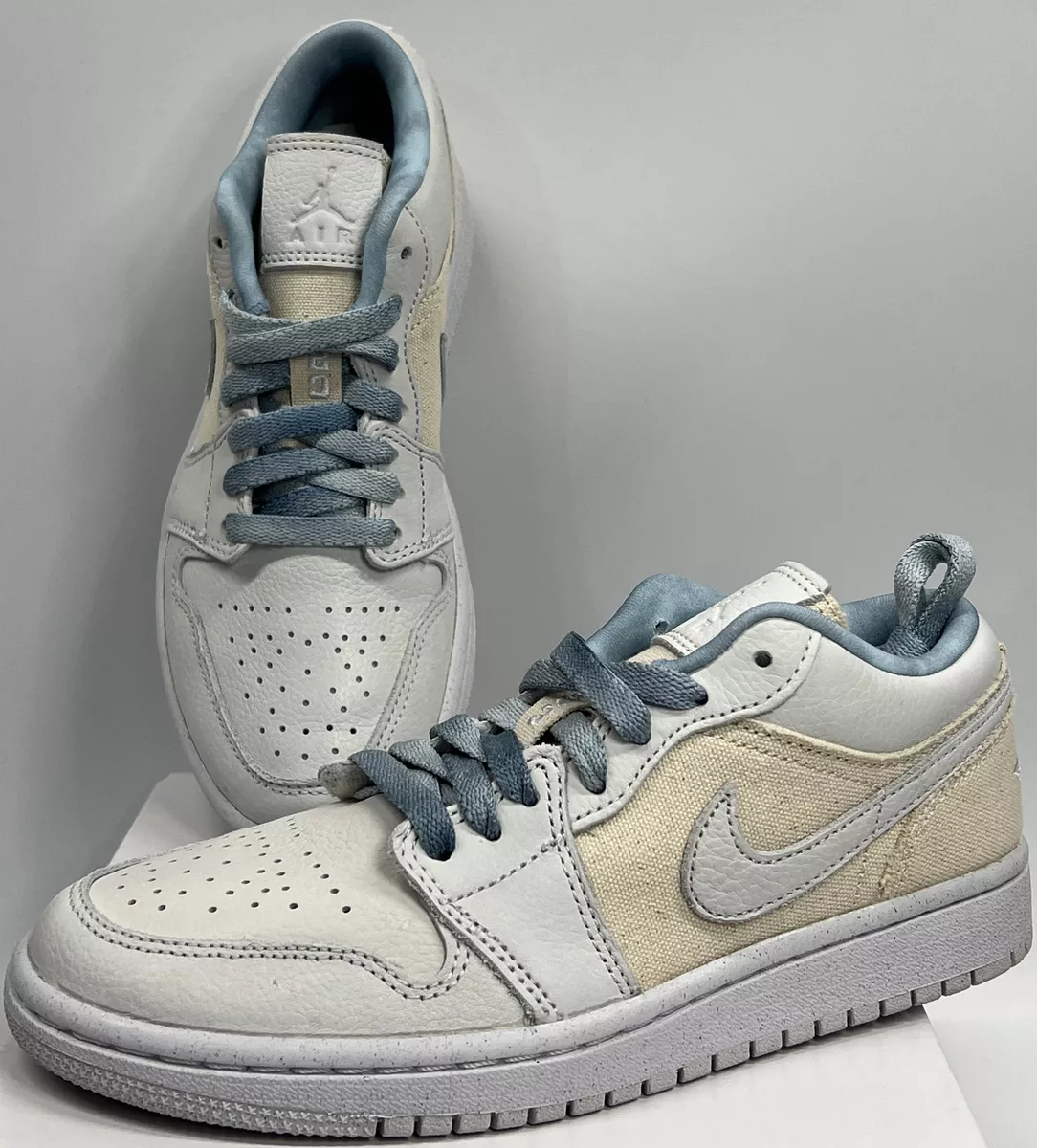 Nike Wmns Air Jordan 1 Low SE Sail Canvas Grey Women Unisex Casual