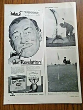 1947 Revelation Pipe Tobacco Ad  Take 5  When Fish Don't bite for Freddie White