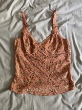 intimately free people floral tank - salmon color size small