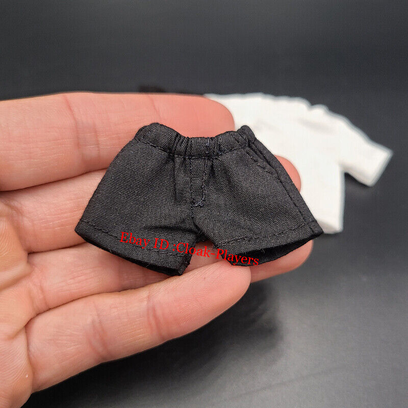1/12 Scale Male Black Shorts Pants For 6