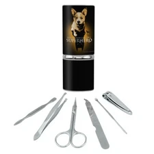Superhero Dog Shadow Manicure Pedicure Grooming Beauty Care Travel Kit