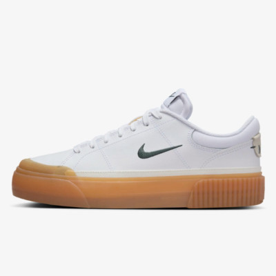 Nike Women's Court Legacy Lift 'White/Vintage Green' (FV5526-100