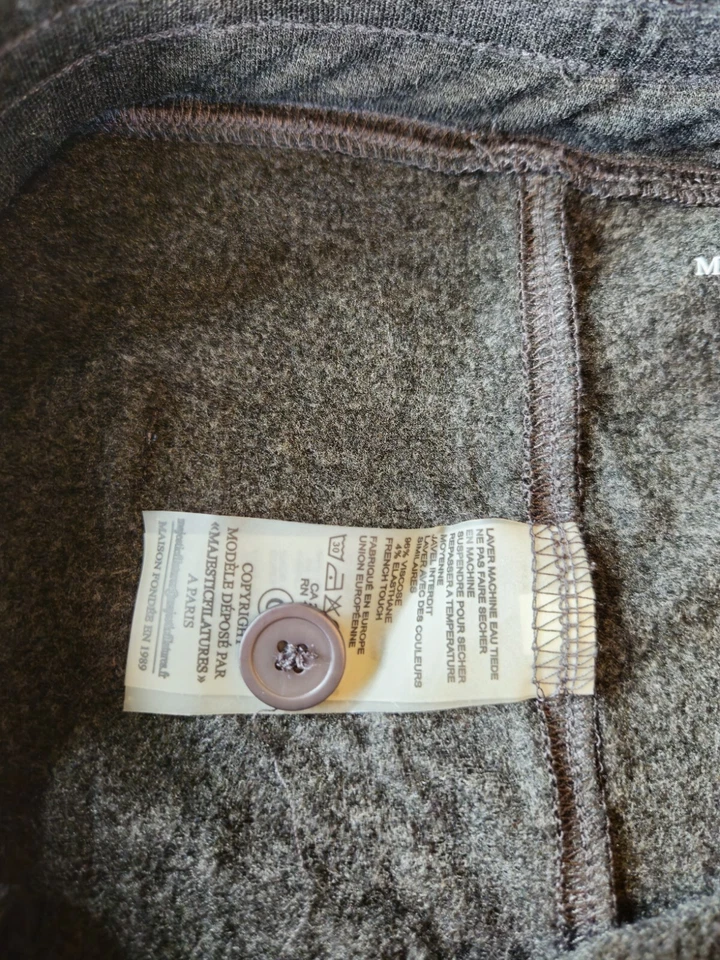 Pantalones suaves para hombre XL antracita Majestic Filatures du Lion nuevos con etiquetas Foto 3 de 4