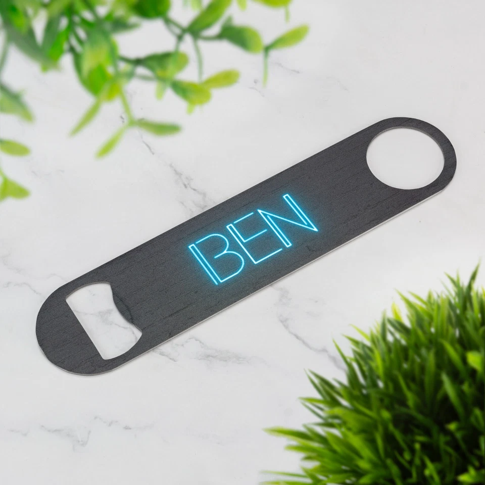 Personalised Bar Blade | Neon Lettering Beer Bottle Opener - Image 2 of 4
