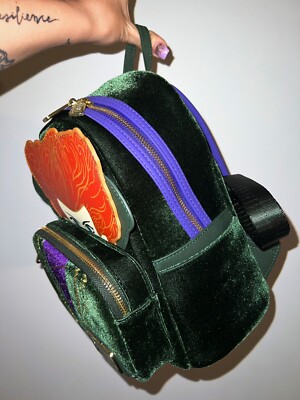 Loungefly Disney Hocus Pocus Winifred Velvet Mini Backpack NWT s-l400.jpg main image 2