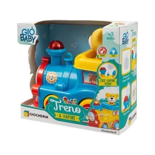 GIOCHERIA GIO BABY TRENO A VAPORE CON LUCI E SUONI