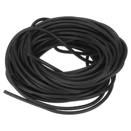 Silicone Foam Seal Strip, 2.5mm(0.1") Dia 8.5 Meters(27.89 Ft) Long - Black