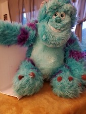 Disney Sulley Sullivan Plush Monsters Inc 18" Blue Purple Stuffed Monster Toy