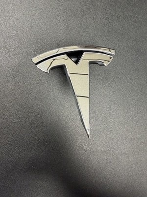 2016-2021 Tesla Model S Front Grille T-Emblem 1056386-00-F US Badge Logo