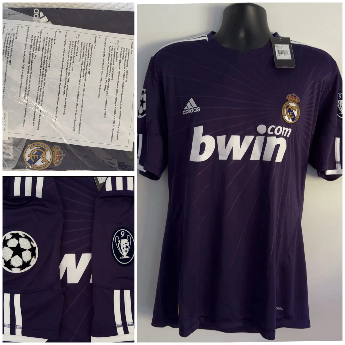 Real Madrid Purple International Club Soccer Fan Apparel and
