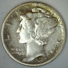 1927 D Silver Mercury Dime Extra Fine Circulated 10c US Type Coin 10 Cent Denver