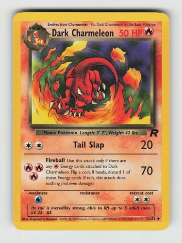 Dark Charmeleon 32/82 WOTC Team Rocket Pokemon NM