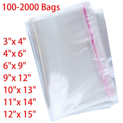 #ad Clear Resealable Self Sealing Cello Cellophane Bag Plastic OPP Poly Bag Any Size $107.07