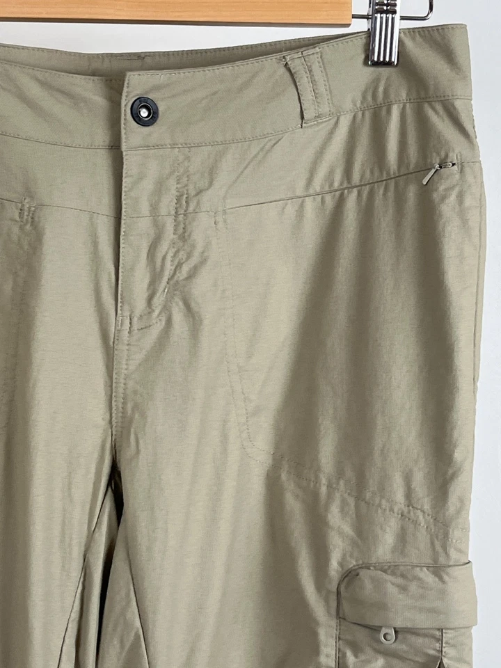 Pantalones cargo Rei Rendezvous para mujer talla 10 caqui convertibles pierna recta senderismo Foto 2 de 4