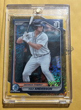 Bowman 2023 Chrome Max Anderson #BCP-128 Detroit Tigers Rookie Baseball Card. rookie card picture