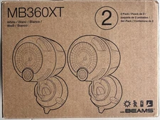 Beams MB360XT 200 LM Wireless Battery Motion Sensing LED Spotlight, 2-Pack, Whit