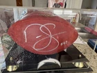 Darren Sproles San Diego Chargers signed football in display Case.  No Cert.