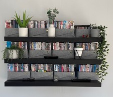 IKEA Lack ref 10973 Black Floating Wall Mount Shelves x 3 110cm x 26cm x 5cm