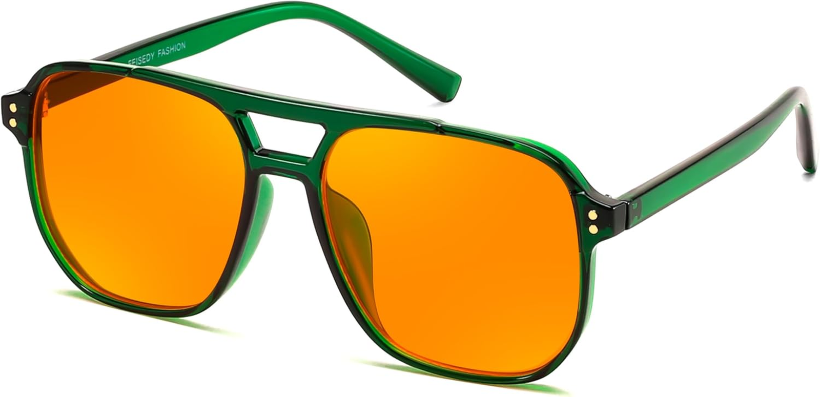 Amber blue light blocking glasses for gaming and eye strain relief G2835