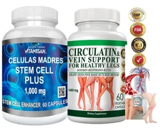Natural complex vein leg support varicose cell health blood circulation support 