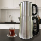 Kochmaster Teekocher Teemaschine Cayci Caymatik Dem Efendi Edelstahl silber matt