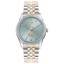 Ladies Vivienne Westwood Seymour Pastel Green & Gold Dial Watch VV240LGRSG
