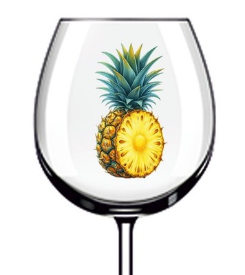 12x Ananas Küche Shop Vinyl Aufkleber Abziehbild Becher Weinglas Flasche Becher Van