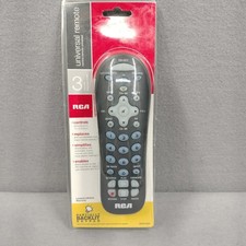 Universal RCA Remote Control RCR312WR 3 Devices TV VCR DVD DTC CBL SAT Open Box