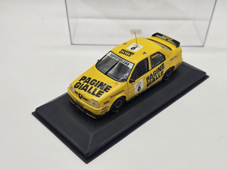 Alfa Romeo 155 TS 1994 Pagine Gialle #6 Tamburini 1:43 Minichamps In Box - Immagine 2 di 3