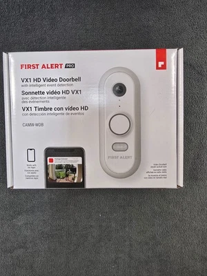 HONEYWELL Resideo CAMW-WDB First Alert Pro VX1 HD Video Doorbell 5MP Camera