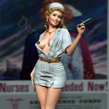 Sexy Nurse WW2 Pin Up SFW | NSFW Resin Female Figure 1/6 1/12 1/18 1/24 scale