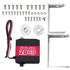 20KG RC Servo High Torque Servo Motors with 25T Servo Horn, Dual Ball Bearing...