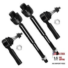 4pcs Front Suspension Kit Inner Outer Tie Rod End Fit 2005-2010 For Dodge