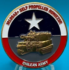 BAE Systems M109A5 Self Propelled Howitzer Chilean Army Military Challenge Coin