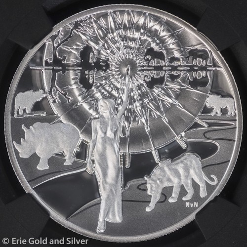2024 Samoa 1 oz Silver Enhanced Reverse Proof Natanya Light of Liberty NGC PR 70 - Picture 3 of 5