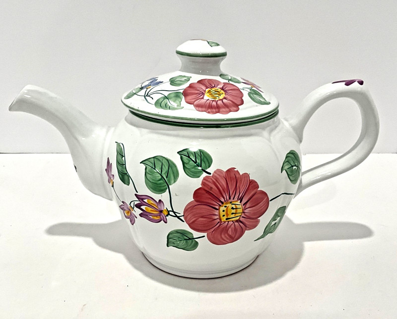 Herend Village Pottery "Wildflower" Hand Painted Tea Pot