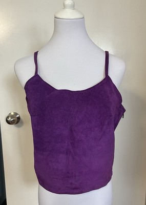 Vintage 90's Purple Suede Cami Top Sml