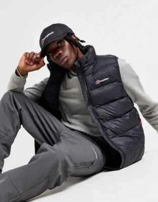 Berghaus Chulu schwarz isolierte Weste Herren Größen Small/Medium ärmellos neu