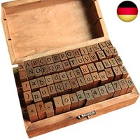 Iwilcs Alphabet Stempel Set, 70 StüCke Stempel Set, Alphabet Buchstaben