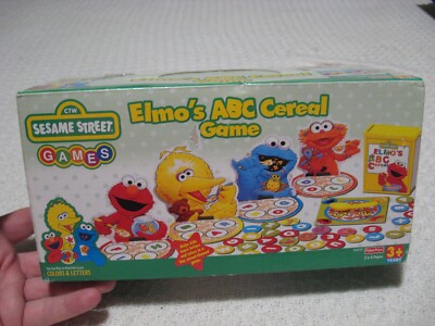 Vintage 2000 Sesame Street Elmo's ABC Cereal Game to learn Colors and Letters