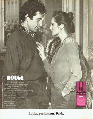 ADVERTISING 0217 1981 Red After-Shave Eau Toilette by Lubin