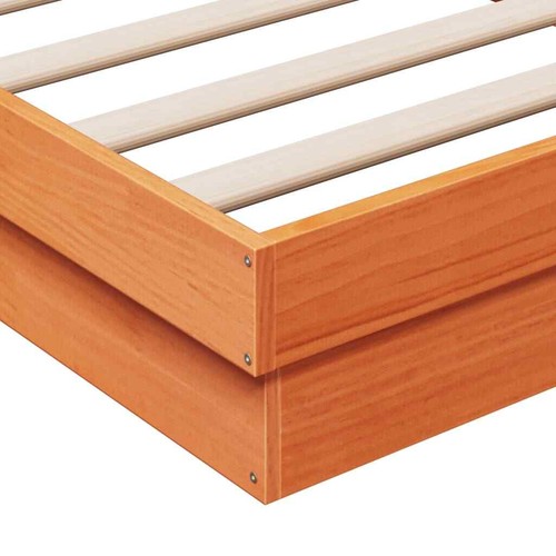Massivholzbett LEDs Holzbett Bett Bettgestell Lattenrost Schlafzimmerbett - Bild 14 von 62