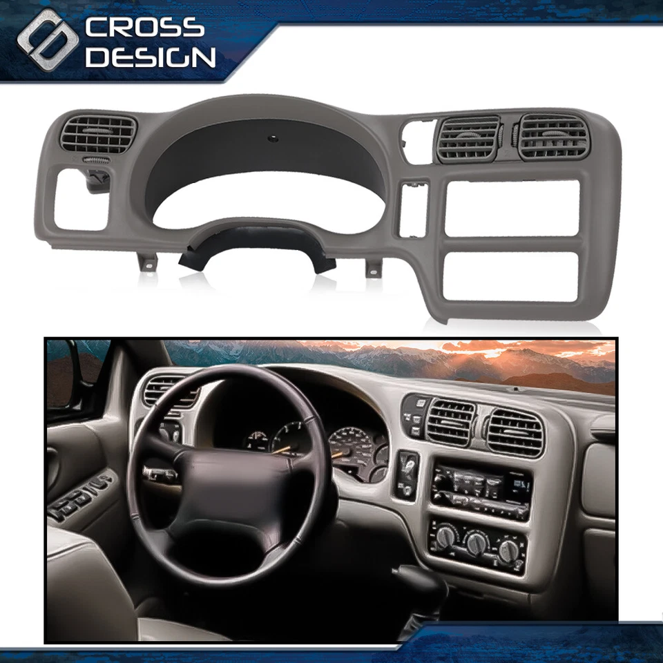 Ajuste para 98-04 Chevy S-10 GMC Jimmy Sonoma Blazer Speedo tablero bisel Din Foto 2 de 4