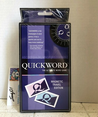 QUICKWORD The Ultimate Word Game Magnetic Pocket Edition NEW Sealed