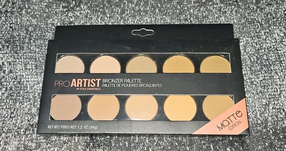 Style Essentials Pro Artist 10 Shade Matte Bronzer Palette BNIB 7.2oz  - Image 2 of 4