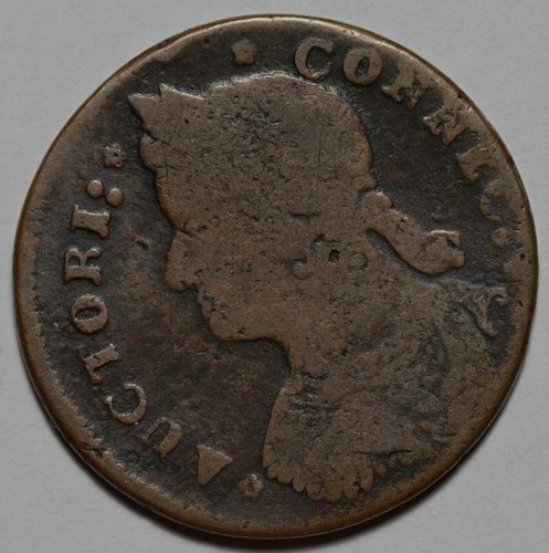 1787 Connecticut Colonial Copper, Draped Bust Left, Miller 33.7-r.2 - Picture 2 of 8
