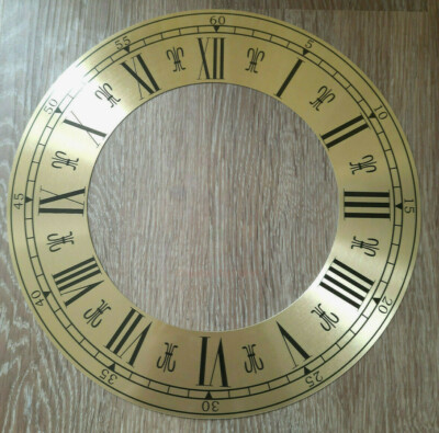 11 Zoll Kapitel Ring Uhr Zone Zifferblatt - Gold/Messing römische Ziffer 280 mm CR37
